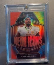 2025 Panini Select Neon Icons Emeka Egbuka #24 card