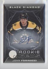 2025-26 Upper Deck Black Diamond Rookie Gems Signatures John Farinacci #RGS-FA card
