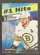 David Pastrnak 2024-25 Upper Deck Synergy #1 Hits card