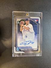 Trey Yesavage 2024 Bowman Draft Chrome Prospect Autograph card