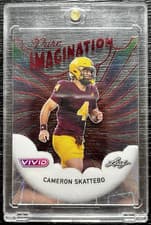 2025 Leaf Vivid Pure Imagination Cameron Skattebo #PB-5 card