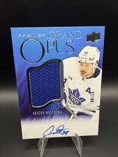 2024-25 Upper Deck Premier Grand Opus Auto Jersey Auston Matthews #GO-AM card