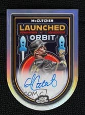 2025 Topps Cosmic Chrome Launched Into Orbit Autographs Andrew McCutchen #LIOA-AM card