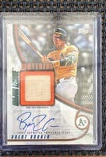 2025 Topps Update Major League Material Autographs Brent Rooker #MMAU-BRO card