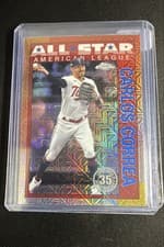2025 Topps 1990 Topps Baseball All Stars Chrome Refractor Carlos Correa #90ASC-18 card
