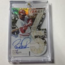 2026 Topps 75 Years of Topps Die-Cut Autographs Barry Larkin #75YA-BL card
