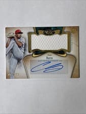 2026 Topps Tier One Autographed Tier One Jumbo Relics Chase Burns #AT1JR-CBU card
