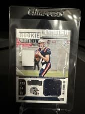 Drake Maye 2024 Panini Contenders Rookie Ticket Swatch card