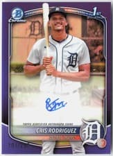 2025 Bowman Chrome Prospect Autographs Cris Rodriguez #CPA-CR card