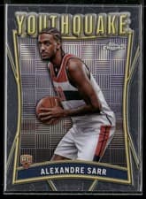 2024-25 Topps Chrome YouthQuake Alexandre Sarr #YQ-2 card