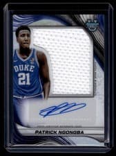 2024-25 Bowman's Best University Prospect Jumbo Relic Autographs Patrick Ngongba #PJRA-PN card