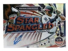 2025 Panini Stars & Stripes Star Spangled Signatures Kayson Cunningham #SS-KC card