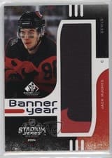 2024-25 SP Game Used 2024 Stadium Series Banner Year Relics Jack Hughes #BYSS-JH card