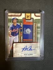2025 Topps Museum Collection MLB Authenticated Relic Autographs Pete Alonso #MLBRA-PA card