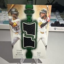 2026 Topps Tier One Dual Player Relics Oneil Cruz #DPR-MC card