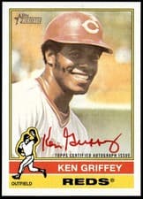 2025 Topps Heritage Real One Autographs Ken Griffey #ROA-KG card