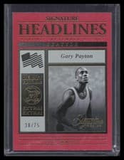 2025-26 Panini Signature Series Signature Headlines Gary Payton #9 card