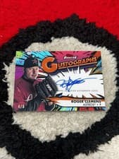 2025 Finest Gustographs Autograph Roger Clemens #G-RC card