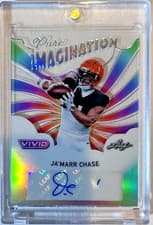 2025 Leaf Vivid Pure Imagination Autographs Ja’Marr Chase #PA-JMC card