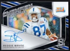 2024 Panini Spectra Champion Signatures Reggie Wayne #CS-RWE card