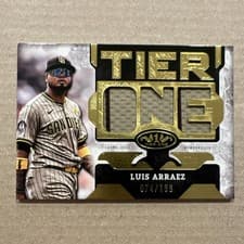 2025 Topps Tier One Die-Cut Relics Luis Arraez #T1RD-LA card