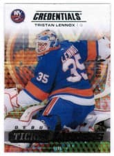 2025-26 Upper Deck Credentials Acetate Debut Ticket Access Tristan Lennox #DTAA-TL card