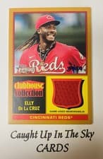 2025 Topps Heritage Clubhouse Collection Relics Elly De La Cruz #CCR-EDE card
