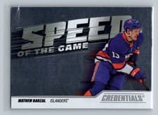 2024-25 Upper Deck Credentials Speed of the Game Stars Mathew Barzal #SG-MB card
