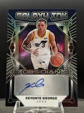 2024-25 Panini Obsidian Galaxy Ink Keyonte George #GI-KGU card