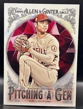 Shohei Ohtani 2022 Topps Allen & Ginter Pitching a Gem card