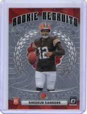 Shedeur Sanders 2025 Donruss Optic Rookie Recruits card