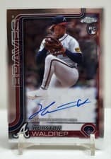 2025 Topps Chrome Rookie Autographs Hurston Waldrep #RA-HW card