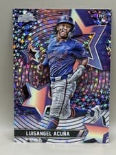 2025 Topps Cosmic Chrome StarFractor Luisangel Acuña #SF-76 card