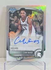 2025-26 Bowman Chrome Prospect Autographs Cam Ward #CPA-CW card