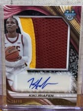 2024-25 Bowman's Best University Prospect Jumbo Relic Autographs Kiki Iriafen #PJRA-KI card