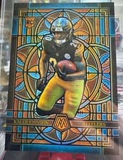 2025 Panini Mosaic Stained Glass Oversized Kaleb Johnson #21 card
