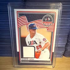 2025 Panini Stars & Stripes USA Materials Brandon Sproat #USA-BS card
