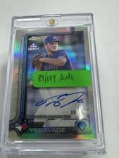 2025 Topps Pro Debut Chrome Autographs Trey Yesavage #PDC-45 card