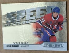 Logan Mailloux 2024-25 Upper Deck Credentials Speed of the Game Rookies card