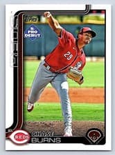 Chase Burns 2025 Topps Pro Debut Base Set card