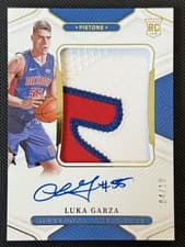 Luka Garza 2021 Panini National Treasures card