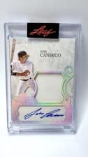 2025 Leaf Spectacular Baseball Signature Swatch Jose Canseco #SS-JC1 card