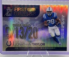 Jonathan Taylor 2025 Topps Signature Class First Class card