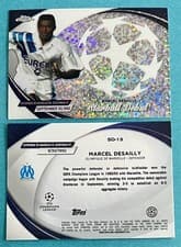 Marcel Desailly 2023 Topps Chrome UEFA Club Starball Debut card