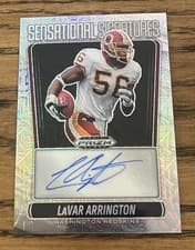 2025 Panini Prizm Black Sensational Signatures LaVar Arrington #13 card