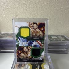 AJ Styles/LA Knight 2025 Topps Exalted WWE Wrestling Rivaled Relics card