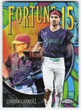 2025 Topps Chrome Update Fortune 15 Corbin Carroll #F15-15 card