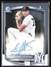 2025 Bowman Chrome Prospect Autographs Carlos Lagrange #CPA-CL card