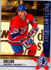 Chris Chelios 2020 Upper Deck National Hockey Card Day USA card
