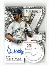 2026 Topps 75 Years of Topps Die-Cut Autographs Don Mattingly #75YA-DM card